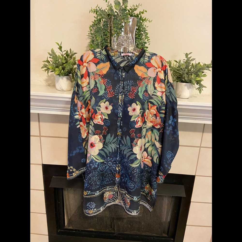 Johnny Was Silk Kimono